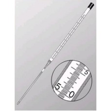 Термометр лабораторный ТЛ-7А№1 (-10+65*С) для бак.термостатов, ц.д.0, 2, длина в.ч.375..395, нижн. 230..250